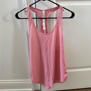 Lululemon Racerback Tank Top Pink Lightweight Workout Yoga Activewear Size 4